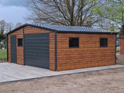 Nowoczesny garaż blaszany 6x5 EXTRALINE v4
