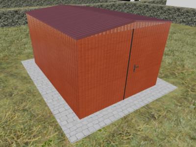 3x4 dwuspad ciemny orzech