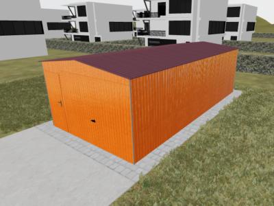 4x8 dwuspad + brama uchylna + złoty dąb