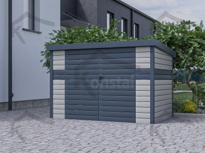 NOWOCZESNA wiata NA ŚMIECI 3x2 - EXTRALINE