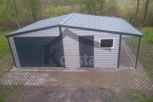 6,5x5 dwuspad EXTRALINE + wiata 1m