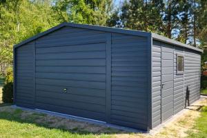 5x5 dwuspad SUPERLINE-PLUS ciemny grafit mat +okno + drzwi